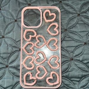 Pink hearts case